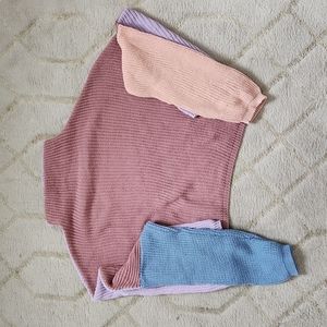 Multicolor knit sweater